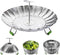 Veggie Steamer Basket, Stainless Steel Folding Vegetable Steamer Insert, Expandable for Various Size Pots (5.5" to 9")