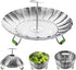 Veggie Steamer Basket, Stainless Steel Folding Vegetable Steamer Insert, Expandable for Various Size Pots (5.5" to 9")