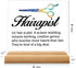 Zauly Best Hair Stylist Gift - Hairapist Definition Acrylic Desk Sign Decor for Women Men