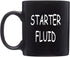 Rogue River Tactical Funny Mechanic Coffee Mug - Starter Fluid Cup, Great Gift for Men, Car Enthusiast, Brother, 11 Oz,