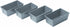 Chicago Metallic Commercial II Non-Stick Mini Loaf Pans, Gray, 5-3/4 by 3-1/4 by 2-1/4-Inch, 4 Count