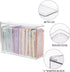 FABROK Clear Plastic iPhone Case Organizer, Storage Holder Box with Lid for Cell Phone Basic Cases, Multifunctional for