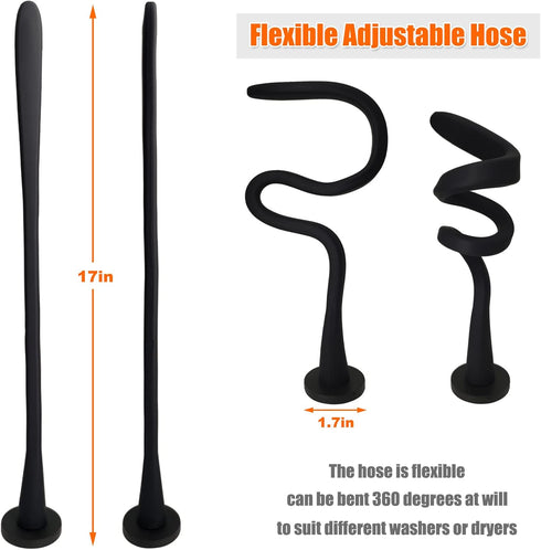 Washer Door Prop and Stopper for Front Load Washing Machine, Flexible Holder with 43mm Magnet Base, Black