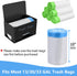 STWWO Large Trash Bag Holder Dispenser, Metal Garbage Bag Dispenser Roll Holder, Kitchen Trash Storage Organizer