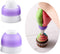 2 Pack Piping Tips, Three-Hole Converter Pastry Bag, Purple Russian Nozzle Decorating Kit for Cupcake Icing