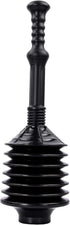 JS Jackson Supplies Professional Bellows Accordion Toilet Plunger, High Pressure Thrust for Heavy Duty Clogs
