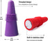 8 Pack Soft Silicone Wine Stoppers, Beverage Bottle Sealer Corks with Grip Top for Keeping Wine Fresh