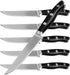 Alata 6-Piece Steak Knives Set, 4.7 Inch with Serrated Edge Razor-Sharp Dinner