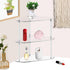 Tasybox Corner Shelf 2 Tier Bathroom Counter Organizer Acrylic Countertop Corner Shelves for Bathroom Kitchen Office Vanity Makeup Spice
