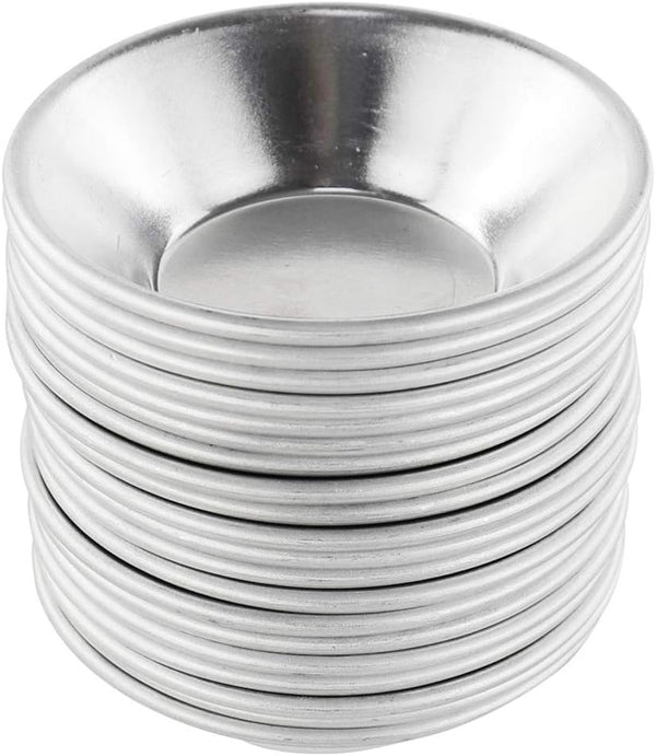 20Pcs Egg Tart Molds, Mini Tart Pan for Baking, Aluminium Puto Mold Pie Tins