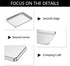 Baking Sheets 2 Pieces, Bastwe Stainless Steel Cookie Sheet, Rectangle Size 9 x 7 x 1 inch, Easy Clean
