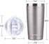 SUNWILL Travel Coffee Tumbler, 20 oz Insulated Mug with Lid, Stainless Steel for Hot and Cold Drinks, Cool Grey