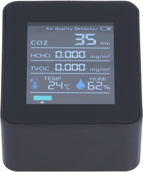 Detector Test Kit for Home: Wide Range Applications for Temperature and Humidity (Black)
