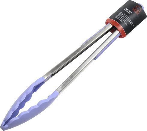 Chef Craft Premium Silicone Cooking Tongs, 12 Inch in Pastel Blue