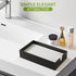 TiHau Acrylic Guest Towel Napkin Holder, Black Bathroom Paper Hand Towels Storage Tray, Disposable Paper Towel Holder