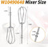 W10490648 Beaters Attachments, Stainless Steel Turbo Beaters for KitchenAid Hand Mixer, 2 Pack Replacement Parts