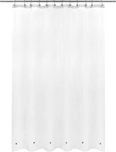 Barossa Design Frosted Shower Curtain Liner with 6 Magnets, Waterproof PEVA for Bath Tub, 72" x 72" Standard Size