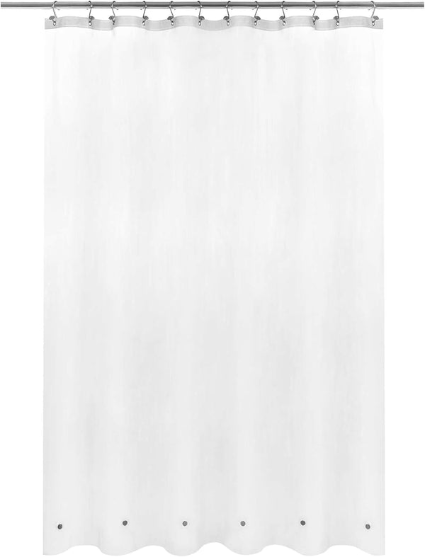 Barossa Design Frosted Shower Curtain Liner with 6 Magnets, Waterproof PEVA for Bath Tub, 72" x 72" Standard Size