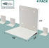 4-Pack STORAGE MANIAC Floating Book Shelves for Wall Mounted Invisible Floating Bookshelves Heavy-Duty Steel Hidden