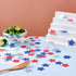 MOWO 4th Party,1.2 inch Diameter,200 Counts Silver Blue and Red Star Confetti Table Decoration for July Independence