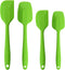 Silicone Spatulas Set, Heat Resistant Rubber Spoon Spatula Non-Stick Scrapers for Baking Mixing Tool (Green Set)