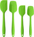 Silicone Spatulas Set, Heat Resistant Rubber Spoon Spatula Non-Stick Scrapers for Baking Mixing Tool (Green Set)