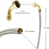 Hydro Master Braided Stainless Steel Dishwasher Connector, 72 Inches, 3/8" Comp x 3/8" Comp