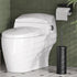 Set 2 Pack 4 Sets Toilet Bowl Brush and Holder with Extra Brush Heads | Extra Long Handle with Splash Guard Cover