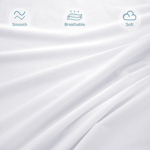 Full Size Zippered Mattress Protector, Waterproof Cover & Encasement for Box Spring, Low Profile Bed Cover