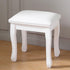 AVGVLIJ Vanity Stool, Padded Makeup Chair Bench with Solid Wood Legs, Dressing Table