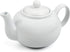 RSVP International Stoneware Teapot Collection, 16 oz, Microwave and Dishwasher Safe, White