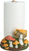 Bicuzat Cute Retro Mushroom Pattern Paper Towel Holder Stand, Resin Crafts Display for