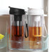 Cold Brew Coffee Maker Travel Tumbler with Soft Silicone Handle, Portable Iced Coffee Cup, 17oz Black