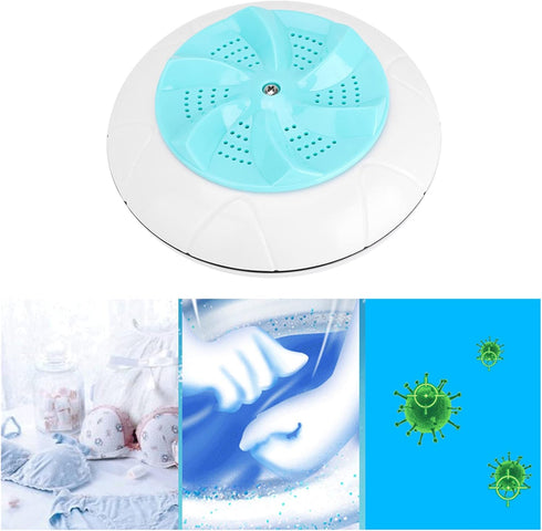 Travel Portable Washing Machine, Mini Household Small Washing Machine with Ultrasound Turbo Washer