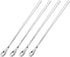 uxcell 4Pcs 7.6 Inch Stainless Steel Mixing Spoon Set, Cocktail Stirrer Bar Spoon for Drink Stirring