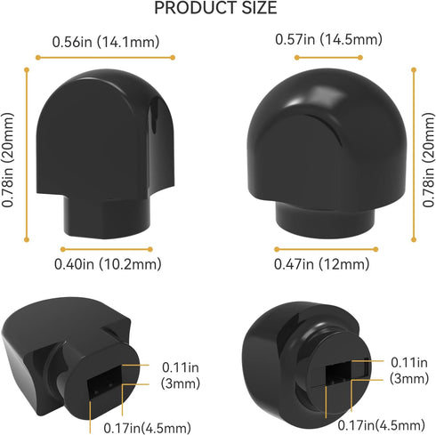 YISH Speed Control Knob Replacement for KitchenAid Stand Mixer, Lock Lever Attachment Knob (Y742FG)