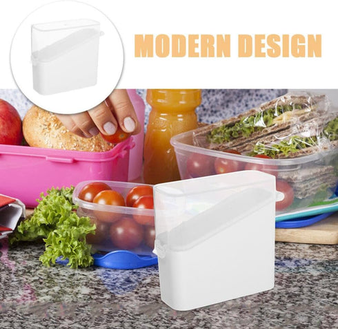 PRETYZOOM Cheese Slice Storage Container, 2pcs Sliced Cheese Saver Box with Clear Flip Lid for Fridge Bins