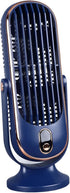 Table Tower Fan 1800mah USB Portable Electric Tower Fan with 5 Speeds Brushless Motor Desk Cooling Fan for Car Home Office (Blue) by Tnfeeon