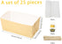 Paper Bread Loaf Pan 6In 25PCS Toast Take Out Boxes-Disposable Paper Bakery Boxes-Can be Putted in Microwave Oven-Natural Recyclable Bakery Pastry Rectangle Loft Boxes - PQ141 by PQZKLDP