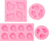 Silicone Fruit Snack Molds, 3D Strawberry Lemon Fondant Baking Molds, Mini Pineapple Grape Chocolate Molds for DIY