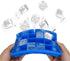 AYI&AYEE Silicone Ice Cube Trays, 2 Pack with Lids, 15 Cavities 1 2/5 inch Square Molds, BPA Free