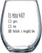 40th Birthday Gifts Wine Glass for Women and Men - Funny Is You 40 Gift Idea for Mom Dad Husband Wife, 15oz Party