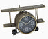 TenFuju Airplane Metal Tabletop Clock Industrial Home Decor Accents for The Mantel,