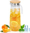 40 Oz Acrylic Water Pitcher with Lid, Small Plastic Transparent Iced Tea