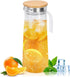 40 Oz Acrylic Water Pitcher with Lid, Small Plastic Transparent Iced Tea