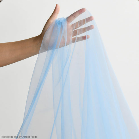 120 Inch 10FT, Artoid Mode Dusty Blue Gauze Table Runner Seasonal Sheer Kitchen Dining Holiday Wedding Birthday Baby