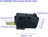LONYE SZM-V16-FC-63 Microwave Door Switch Replacement for Whirlpool, Maytag, Amana, Pack of 2, PS2361113