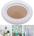Garneck Oval Wood Picture Frame - Wall Hanging Decoration 7 Inch, White