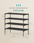 4-Tier 11.7 24.5 27.7 Inches, ULSH024BH01 SONGMICS Shoe Rack, Shoe Storage Organizer, Space-Saving, x x Entryway, Metal
