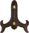 uxcell 10" Wooden Easel Plate Holder, Folding Display Stand Brown for Decorative Picture Frame